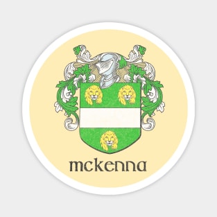 McKenna / Faded Style Family Crest Design Magnet